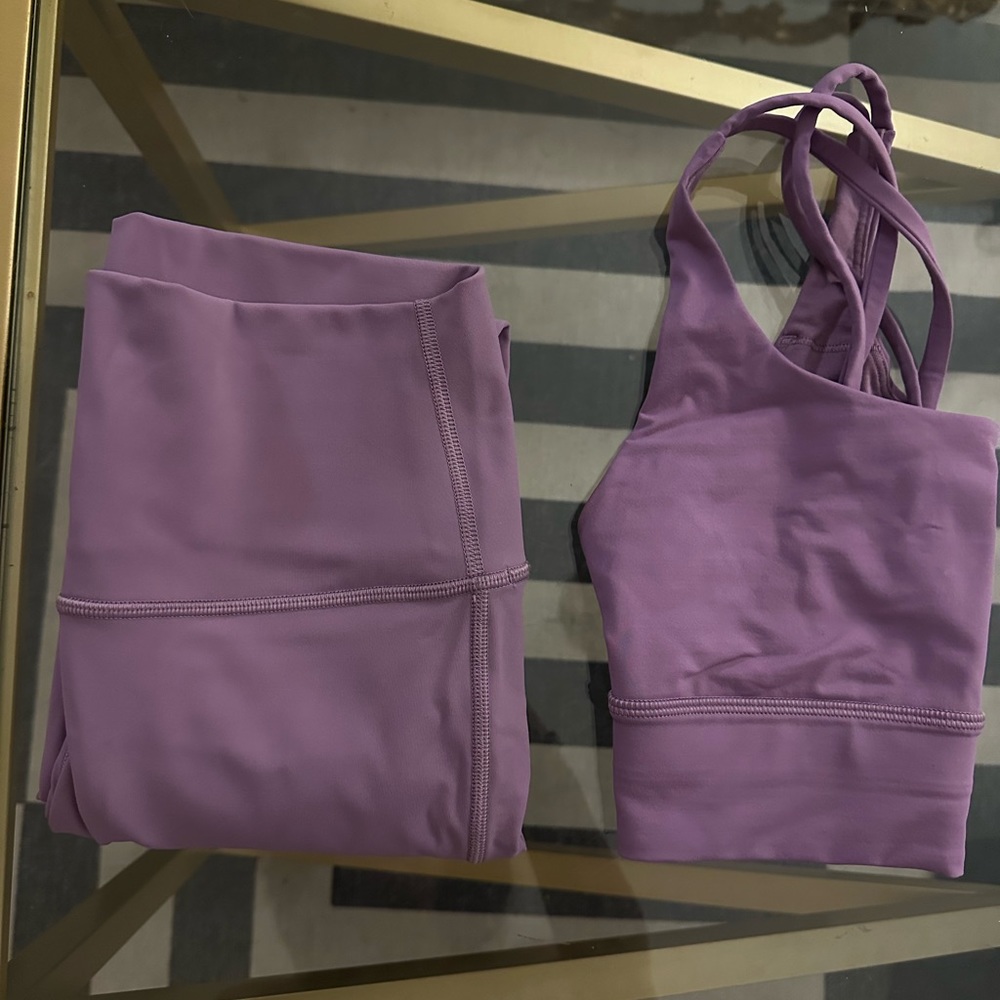 NEW Lululemon sports bra, legging set 💜
